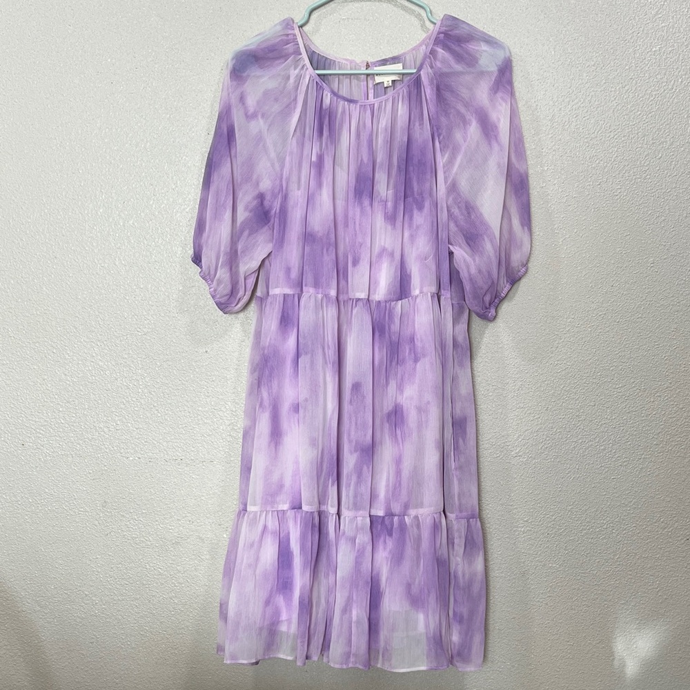 Melloday Purple Tie-Dye Dress